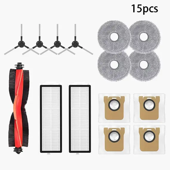 For Xiaomi X20 Max / D109GL Robot Vacuum Parts Main Brush Side Brush Hepa Filter Mop Cloth Dust Bag Replacement Accessories