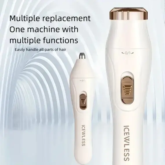 USB Charging Three in One Shaver, Women's Home Multifunctional Underarm Hair Removal Device, Eyebrow Trimmer, Nose Hair Remover