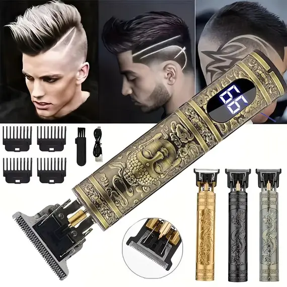 2026 Vintage Hair Clippers for Men Electric Beard Trimmer Kit Body Hair Shaving Barber Machine - Hair Cutting And Grooming Tool