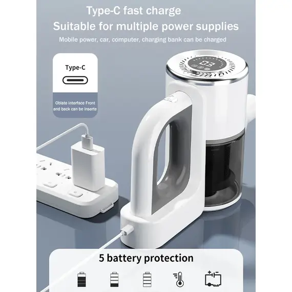 TINSOL  Wireless Handheld Vacuum Cleaner Cordless Handheld Vacuum Chargeable Auto Vacuumfor Home & Car & Pet Mini Vacuum Cleaner