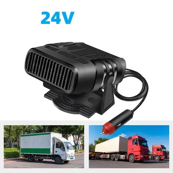 Car Heater 200W Dryer Windshield Defogging 12V/24V Heater Portable Defogger Defroster Heating Fan Household Heater 2026 New