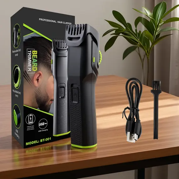 AUTHONE The Beard Men's Beard Trimmer - 20 Length Adjustable Cordless Clipper for Facial & Body Manscaping