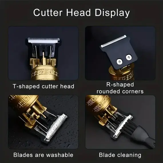 2026 Vintage Hair Clippers for Men Electric Beard Trimmer Kit Body Hair Shaving Barber Machine - Hair Cutting And Grooming Tool