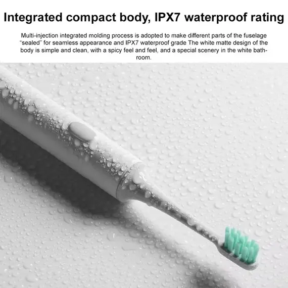 Xiaomi Mijia T300 Sonic Electric Toothbrush IPX7 Waterproof High-Frequency Vibration Magnetic Motor with Long Battery Life