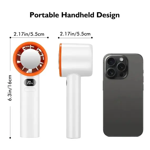 120 Speed Handheld Fan Mini Portable Outdoors Bladeless Desktop Fans Rechargeable Instant Cooling With Ice Mode For Men Women