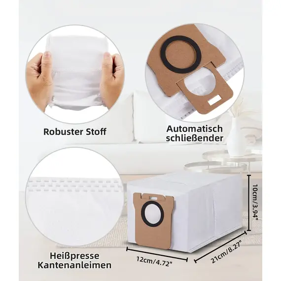 Vacuum Cleaner Bags for Xiaomi X10+/X20+, X20 Pro/Max, for Dreame L20/L10s/L10/L10s Pro/L50 Pro Ultra, L20 Ultra/X40 Accessories