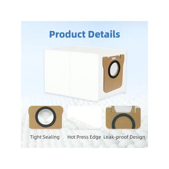 Vacuum Cleaner Bags for Xiaomi X10+/X20+, X20 Pro/Max, for Dreame L20/L10s/L10/L10s Pro/L50 Pro Ultra, L20 Ultra/X40 Accessories