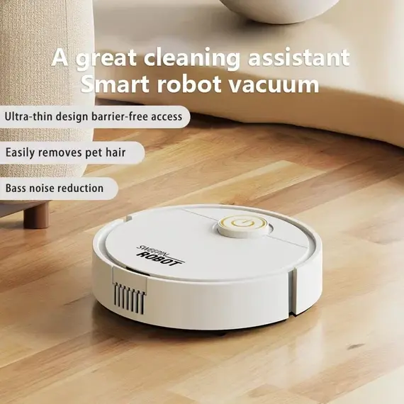 Intelligent Sweeping Robot Ultra-thin Vacuum Cleaner Household USB Charge Silent Sweep Clean Machine Dual Brush Design