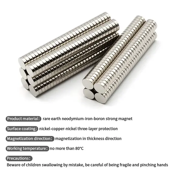 6x2mm Super Strong Neodymium Magnet N35 NdfeB Permanent Magnetic imanes Round Powerful Magnets Refrigerator Magnet