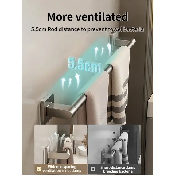 No Need To Drill Walls For Installation Bathroom Towel Bar/Hook/Towel Rack/Kitchen Rag Rack Bathroom Accessories