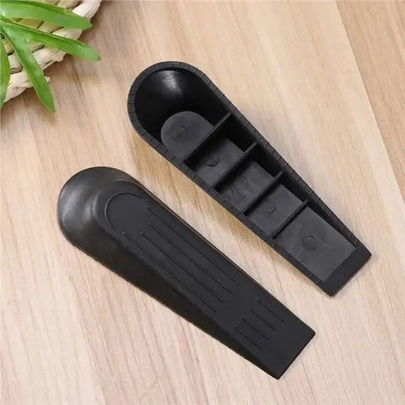 5pcs Set Plastic Door Stop Stoppers Non-Slip Base Durable Heavy Duty Door Stopper Wedge Shape Buffers Door Holder Office Doors