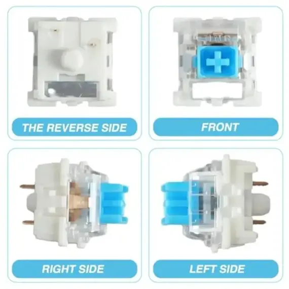 20/50/100pcs Keyboard Switch Keyboard Clicker Key Replacement 3 Pin Tactile Switch Plastic For Replacement Accessories