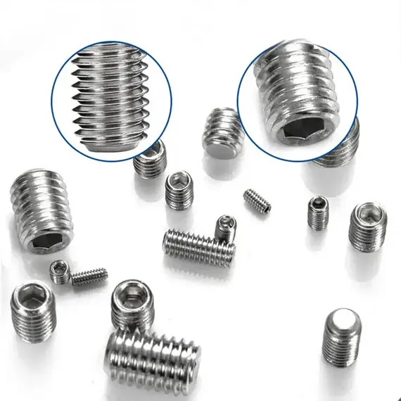 360-piece stainless steel headless hex socket screw set - M3/M4/M5/M6/M8 hex socket screws, num screws, machine screws