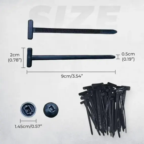 500PCS Nylon Cable Zip Self-Locking Heavy Duty Zip Ties Indoor & Outdoor General Purpose Cable Tie Buckles Releasable UV Resista