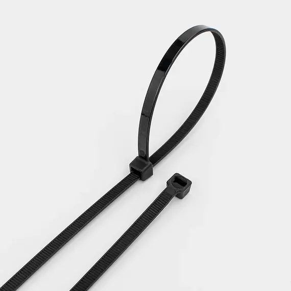 Plastic Nylon Cable Tie 100 PCS Black 5X300 Cable Tie Fixing Ring 3X200 Cable Tie Zipper with 5X200 Self-Locking Nylon Cable Tie