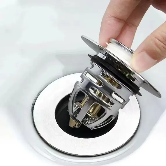 Bathroom Sink Plug Stopper Washbasin Universal Pressing Water Plug Drainer Filter Anti-blocking Anti-odor Basin Accessories