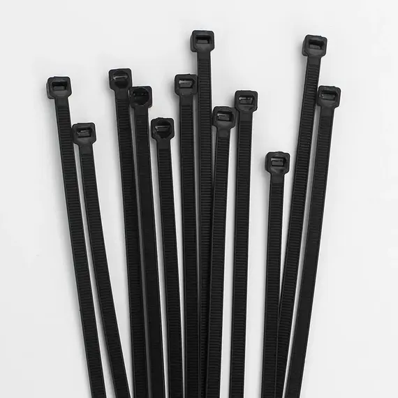 Plastic Nylon Cable Tie 100 PCS Black 5X300 Cable Tie Fixing Ring 3X200 Cable Tie Zipper with 5X200 Self-Locking Nylon Cable Tie