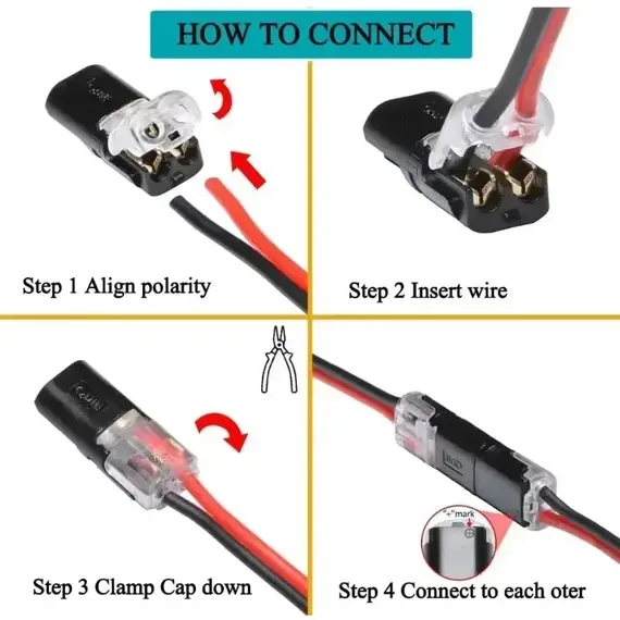 2Pin Way Plug Car Wire Connector Electrical Connector Wire Cable Automotive Waterproof Cable Connector 50/1 Pieces/set
