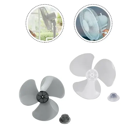1pcs Fan Blade 12inch Plastic Fan Blade 3 Leaves For Standing Pedestal Floor Wall Table Fanner 28cm Electric Fan Accessories