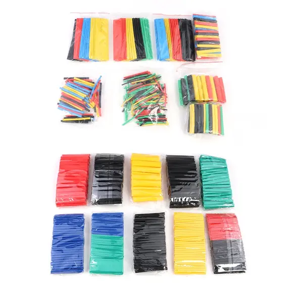 102-750pcs 2:1 Thermoresistant Tube Heat Shrink Wrapping Kit Assorted Wire Cable Insulation Sleeving 3:1 Heat Shrink Tube Set
