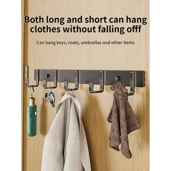 Hooks for Hanging Clothes at the Entrance Door, Hanging Hangers on the Wall, and Strong Hooks for the Wardrobe in Th