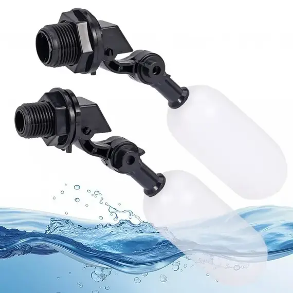 Dn15/DN20 Adjustable Floating Auto Fill Valve Automatic Fill Tank Water Level Control Plastic Float Ball Valve