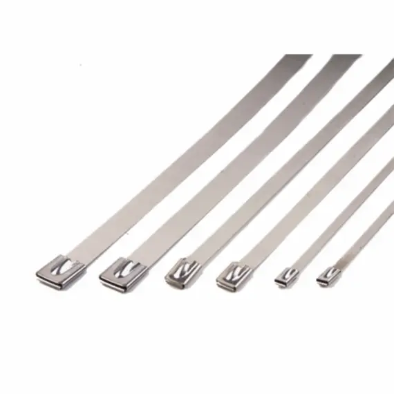 10/20pcs Stainless Steel Metal Cable Ties Tie Zip Wrap Exhaust Heat Straps Induction Pipe 4.6mm Width 100-700mm 304 Material
