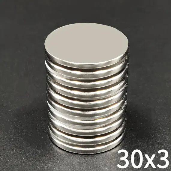 30X3 Neodymium Magnet 30mm X 3mm N35 NdFeB Round Large Super Powerful Strong Permanent Magnetic Imanes Disc 30*3 mm