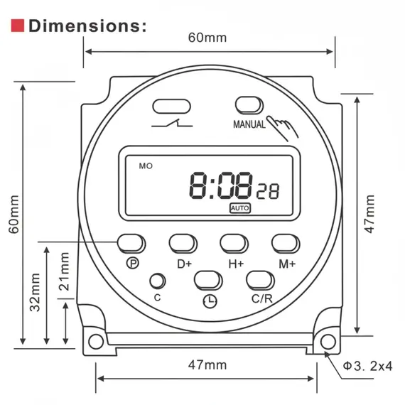 GTHURCS 220V 110V 24V 12V CN101A Timer Switch Digital LCD Power Timer Programmable Time Switch Relay 16A high quality CN101