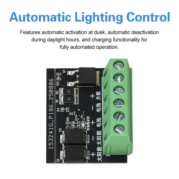 DC 3-45V Solar Street Light Control Circuit Board LED Light Fully Automatic Drive Board Light Switch Solar Charging Controller