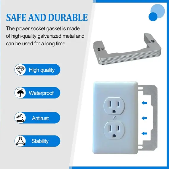 ‌10pcs Outlet Leveling Spacers Kit for Wall Plates - Wall Outlet Switch Adjustment Spacers