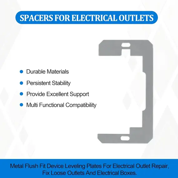 ‌10pcs Outlet Leveling Spacers Kit for Wall Plates - Wall Outlet Switch Adjustment Spacers