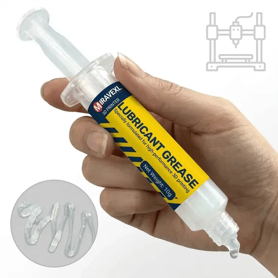 MIRAVEXL White Lubricant Grease for 3D Printer Rails & Screws Reduce Noise Smooth Print Maintenance Kit
