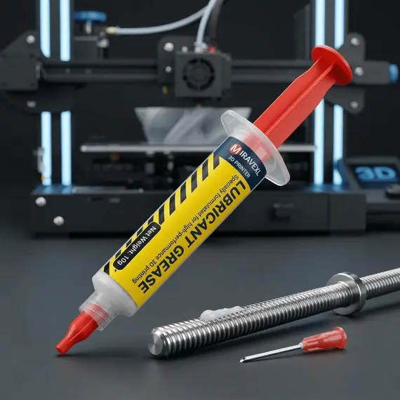 MIRAVEXL White Lubricant Grease for 3D Printer Rails & Screws Reduce Noise Smooth Print Maintenance Kit
