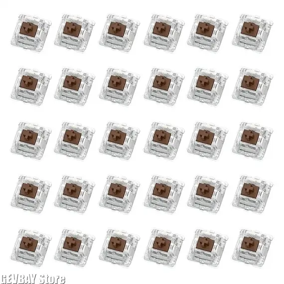 30Pcs Keyboard Switch Keyboard Clicker Key Replacement 2 Metal Pin Tactile Switch for Mechanical Keyboard