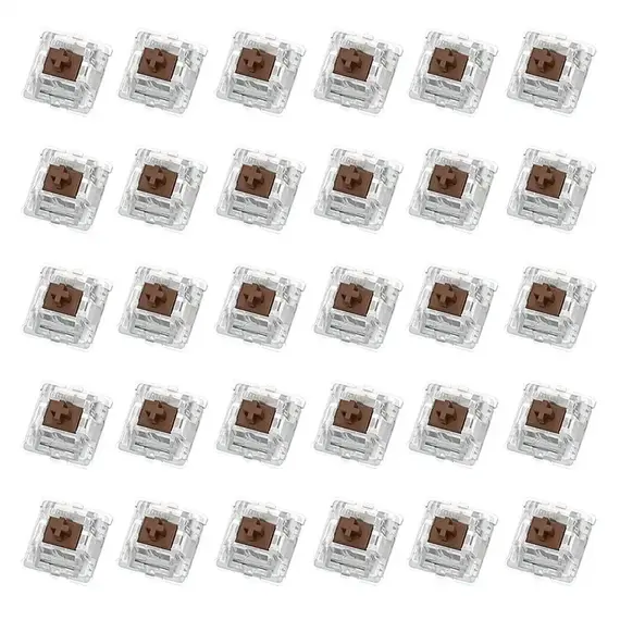 30Pcs Keyboard Switch Keyboard Clicker Key Replacement 2 Metal Pin Tactile Switch for Mechanical Keyboard