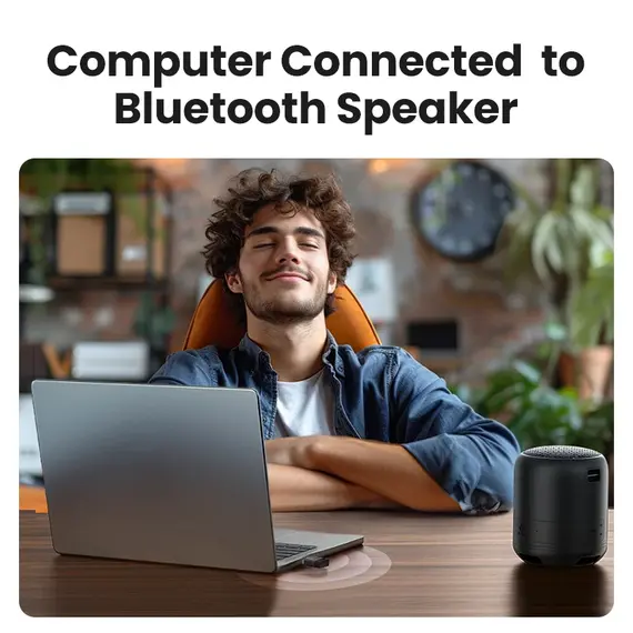 USB Bluetooth Adapter, Bluetooth 6.0 Dongle for PC Windows 11/10/8.1, Receiver & Transmitter for Keyboard/Mouse