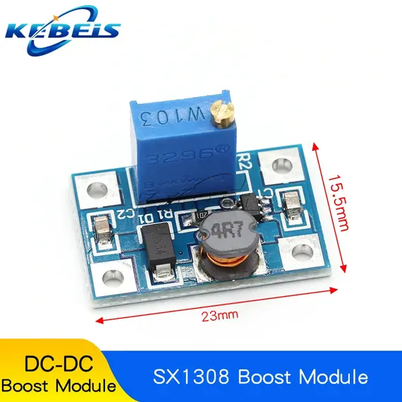 MT3608 DC-DC Adjustable Boost Module 2A Boost Plate Step Up Module TYPE-C MICRO USB 2V-24V to 5V 9V 12V 28V