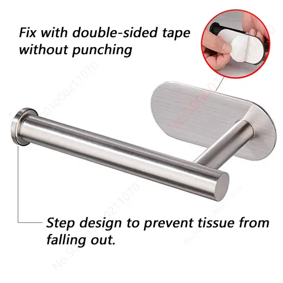 1~2PCS Toilet Paper Rack Bathroom Paper Towel Holder Adhesive Absorbent Paper Dispenser WC Kitchen Hardware Storage Accessories