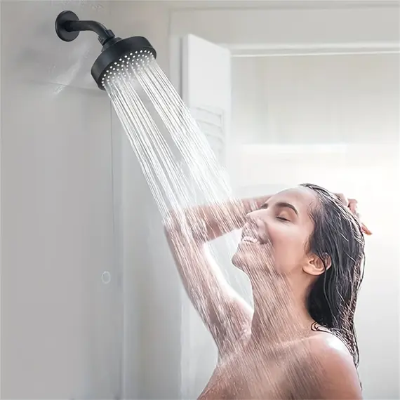 1 Piece Of Bathroom Facilities 4 Inch Black Faucet Replacement Exquisite And Compact Bathroom Beautiful Shower Head Decoration