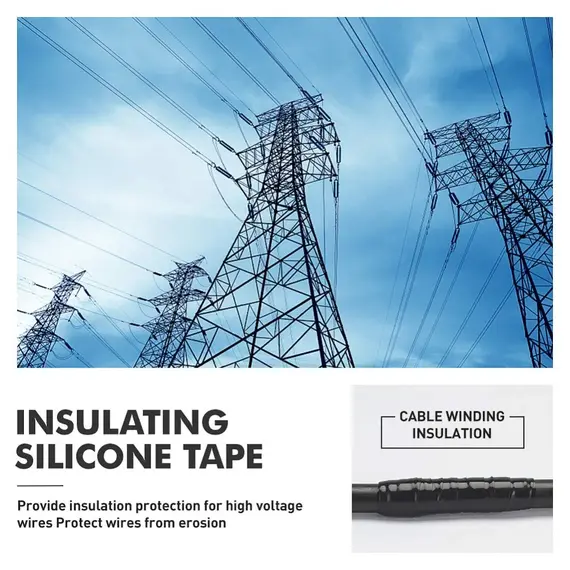 Seal Self Fusing Silicone Tape Weatherproof Self Fusing Silicone Sealing Tape for Emergency Pipeline Repair Bandage/Tool Fixing