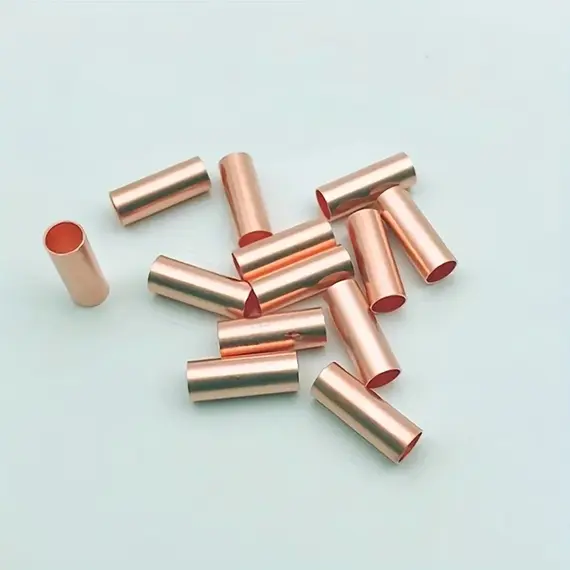 100Pcs Copper Ring Terminal Wire Crimp Connector Bare Cable Battery Terminals Soldered Connectors