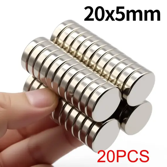 20x5mm Super Strong Neodymium Magnet N35 NdfeB Permanent Magnetic imanes Round Powerful Magnets Refrigerator Magnet