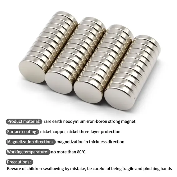 20x5mm Super Strong Neodymium Magnet N35 NdfeB Permanent Magnetic imanes Round Powerful Magnets Refrigerator Magnet