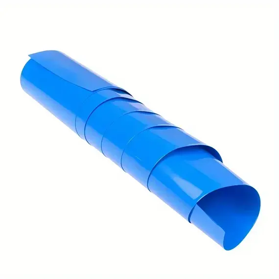 5m DIY Battery Pack Power Supply PVC Wrapped Heat Shrink Tubing, Durable Insulation, Environmentally Friendly, Blue, Width 85mm