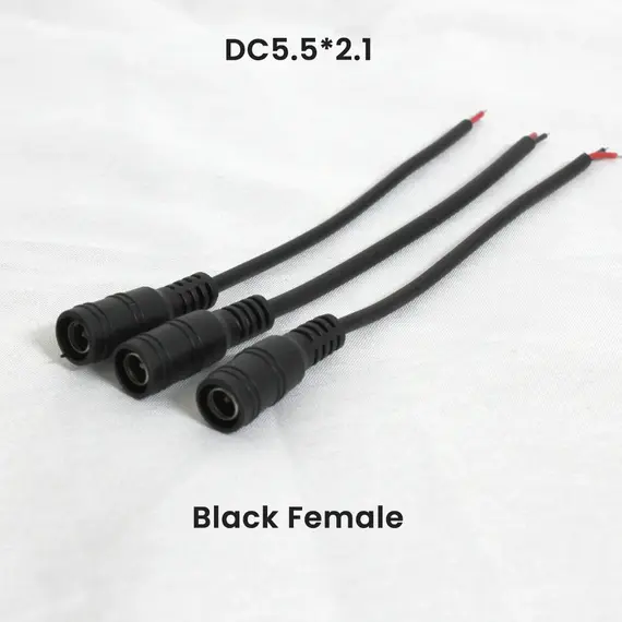 22AWG DC Connector 5.5x2.1mm Male/Female Power Cable Jack 15cm 5-12V Power Adapter Extension Wire For LED Strip Light CCTV