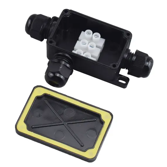 3 Way Outdoor Waterproof IP66 Electrical Cable Wire Connector Junction Box With Terminal 450V Junction Box for Led Light