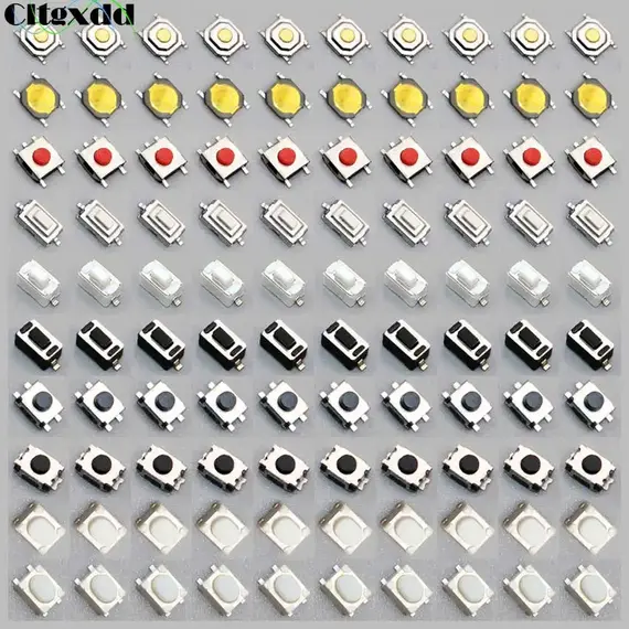 100pcs Car Remote Control Key Touch Switches Tactile Push Button Switches For Hyundai Nissan Honda VW Toyota Kia Peugeot