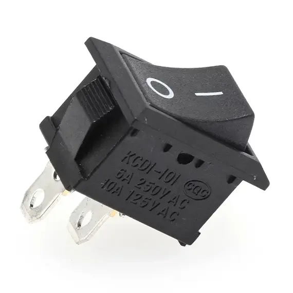 5/20/100Pcs 2Pins KCD1 Electrical Power Boat Shape SPST ON-OFF KCD11 Rocker Switch Toggle Switch