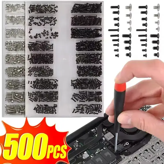 500pcs Mini Screw Nuts Micro Laptop Computer Assemble Repair Screws Fastener Set For Repairing Sunglasses Phone